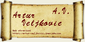 Artur Veljković vizit kartica